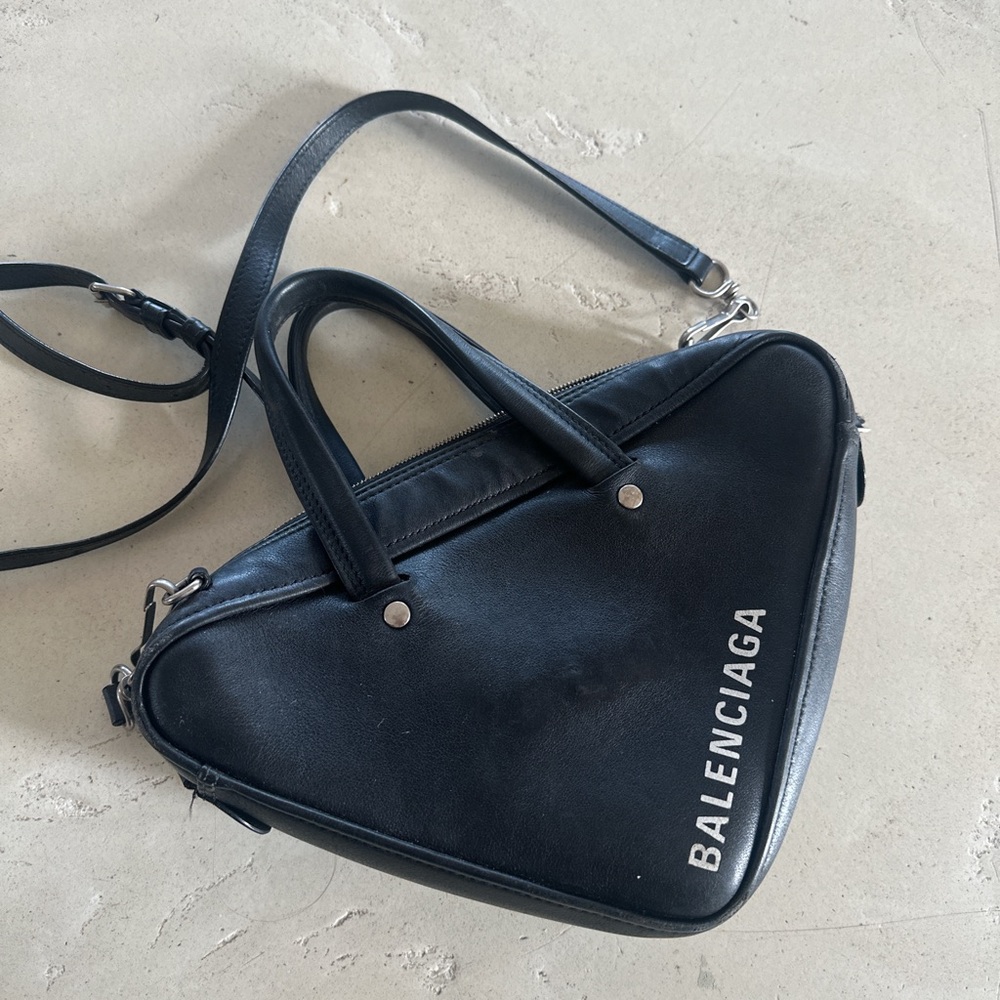 Balenciaga Red Leather Handbag